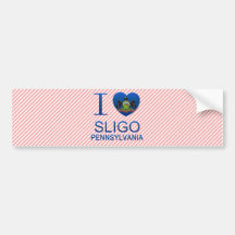 I Love Sligo, PA Bumper Sticker