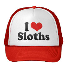 I Love Sloths Trucker Hats