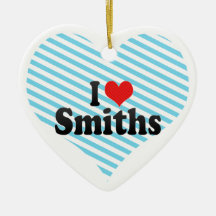 I Love Smiths Christmas Tree Ornaments