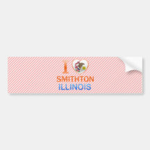 I Love Smithton, IL Bumper Sticker
