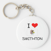 I Love SMITHTON Illinois Keychains