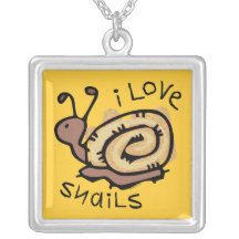 I Love Snails Necklace