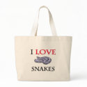 I Love Snakes bags