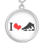 I love sneakers necklace