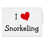 I Love Snorkelling cards