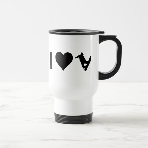 I Love Snowboarding Coffee Mug