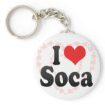 I Love Soca keychains