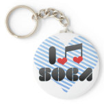 I Love Soca keychains