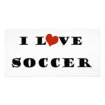 I Love Soccer photo cards