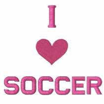 "I LOVE SOCCER" SHIRT - Customised EMBROIDERY Polo Shirt