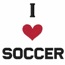 "I LOVE SOCCER" SHIRT - Customised EMBROIDERY Polo Shirt