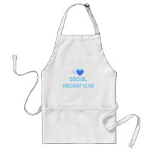 I Love Social Networking Apron