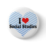 I Love Social Studies buttons
