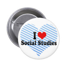 I Love Social Studies Buttons