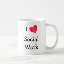 I Love Social Work Coffee Mug