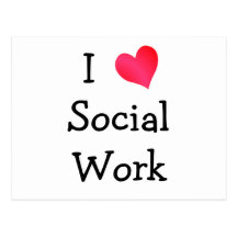 I Love Social Work Post Card