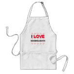 I LOVE SOCIOBIOLOGISTS aprons