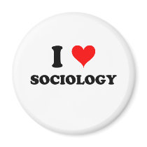 I Love Sociology magnets