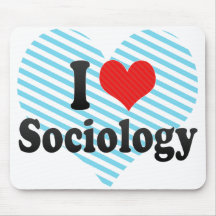 I Love Sociology Mouse Pads