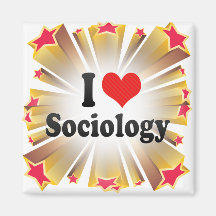 I Love Sociology Refrigerator Magnet