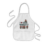 I Love Sock Monkeys Tshirts and Gifts aprons