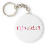 I love softball keychains