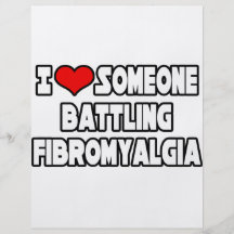 I Love Someone Battling Fibromyalgia Personalised Flyer
