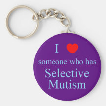 I Love Someone Selective Mutism Key Chain