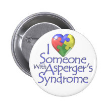 I Love Someone With Asperger's Button