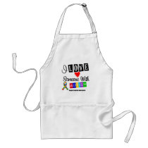I Love Someone With Autism Apron