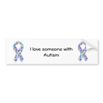 I love someone with Autism Bumper Sticker