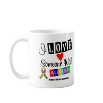 I Love Someone With Autism Coffee Mug