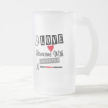 I Love Someone With Diabetes Mugs