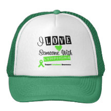 I Love Someone With Lymphoma Mesh Hat