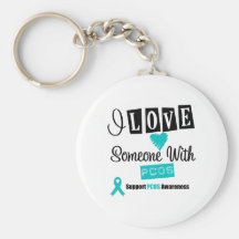 I Love Someone With PCOS Key Chain
