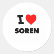 I love Soren Sticker
