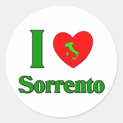 I Love Sorrento Italy Sticker