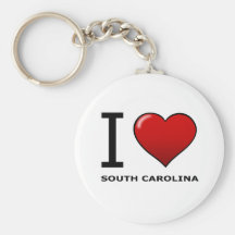 I LOVE SOUTH CAROLINA KEYCHAIN
