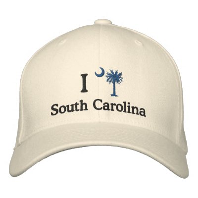 I Love South Carolina Palmetto Embroidered Hat I Love South Carolina Palmetto Embroidered Hat
