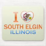 I Love South Elgin, IL mousepads