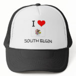 I Love SOUTH ELGIN Illinois hats