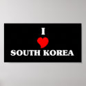 I Love South Korea posters