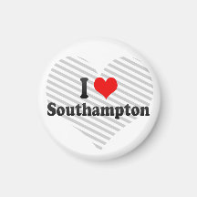 I Love Southampton, United Kingdom Fridge Magnets