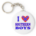 I LOVE SOUTHERN BOYS T-SHIRTS AND GIFTS keychains