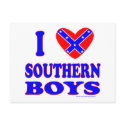 I LOVE SOUTHERN BOYS T-SHIRTS AND GIFTS postcards