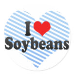 I Love Soybeans Stickers