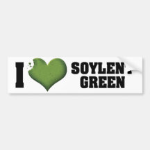 I Love Soylent Green Bumper Sticker