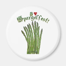 I Love Spargelfest! Fridge Magnets