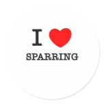 I Love Sparring stickers