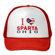 I love Sparta, Ohio Hats
